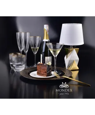 Komplet kieliszków do wina 420ml - Mada Gold