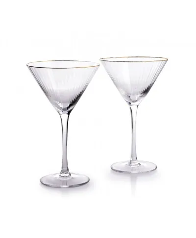 Komplet kieliszków do martini 300ml - Mada Gold