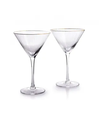Komplet kieliszków do martini 300ml - Mada Gold