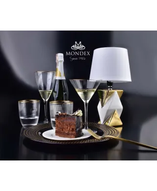 Komplet kieliszków do martini 300ml - Mada Gold