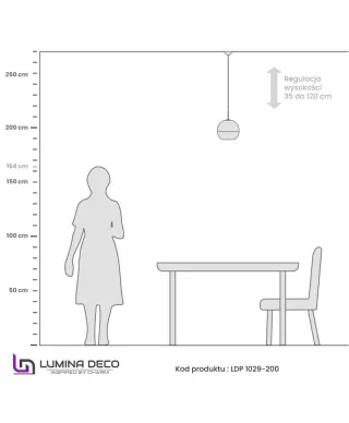 Lampa wisząca - Nowoczesna - Czarna - Veroni D20