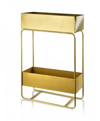 SWEN GOLD Barek/ kwietnik dwupoziomowy  60x25,5xH:90 cm