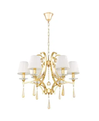 Żyrandol Klasyczny - Kryształowy Złoty Venisia W6