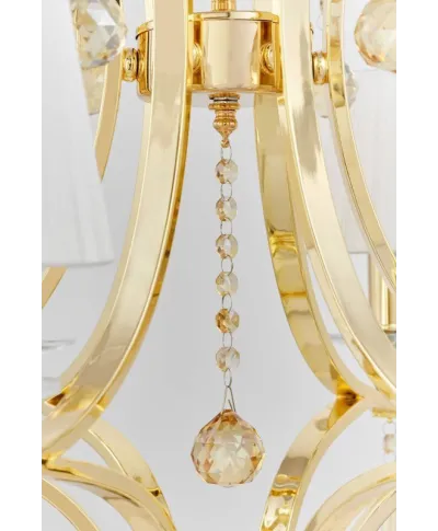 Żyrandol Klasyczny - Kryształowy Złoty Venisia W6