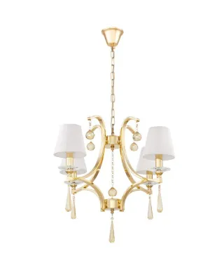 Żyrandol Klasyczny - Kryształowy Złoty Venisia W4