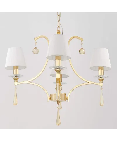 Żyrandol Klasyczny - Kryształowy Złoty Venisia W4