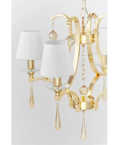 Żyrandol Klasyczny - Kryształowy Złoty Venisia W4