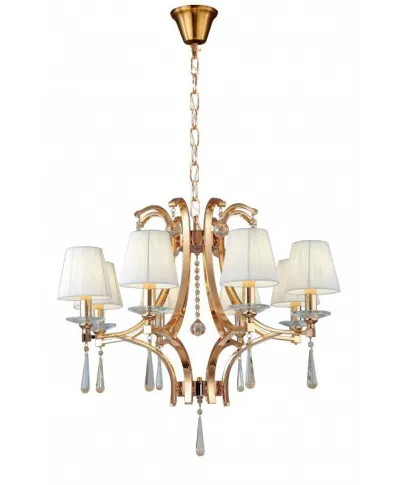 Żyrandol Klasyczny - Kryształowy Złoty Venisia W8