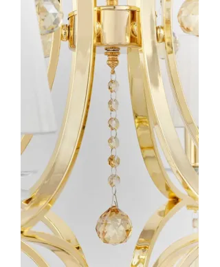Żyrandol Klasyczny - Kryształowy Złoty Venisia W8