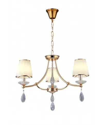 Żyrandol Klasyczny - Kryształowy Złoty Dominni W3