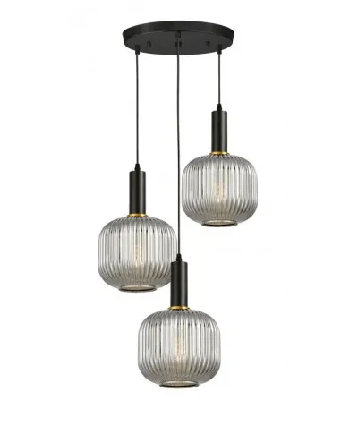 Lampa wisząca - Potrójna Dymiona - Loft - Gato W3-RD