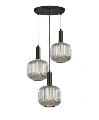 Lampa wisząca - Potrójna Dymiona - Loft - Gato W3-RD