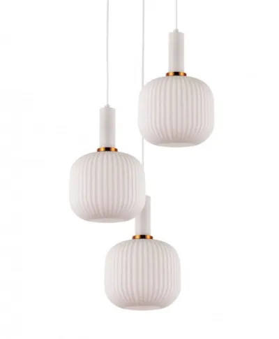 Lampa Wisząca - Potrójna Biała - Loft - Gato W3-RD