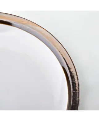 Talerz porcelanowy - Biały - CAL - 20cm