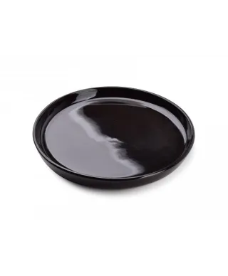 Talerz deserowy - Porcelanowy - Czarny Nadine - 18,5cm