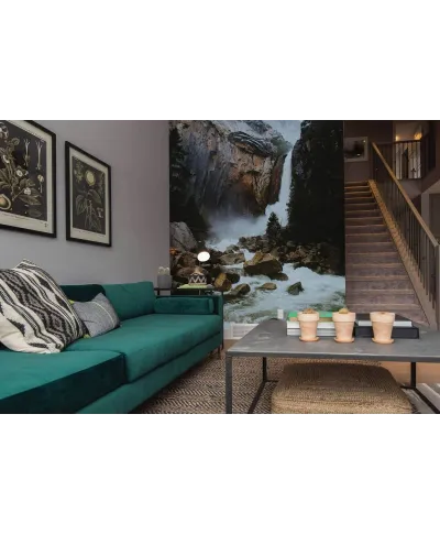 Fototapeta do salonu - Górski wodospad - 254x183 cm