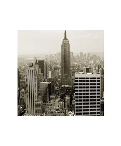 Manhattan panorama - sepia - reprodukcja