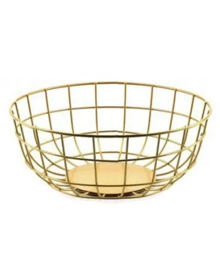 Miska dekoracyjna - Złota - Metalowa M