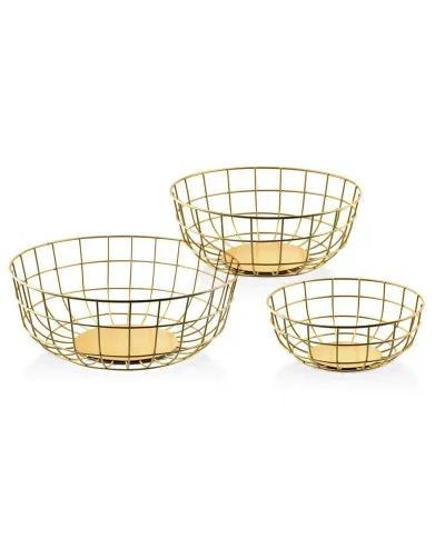 Miska dekoracyjna - Złota - Metalowa M