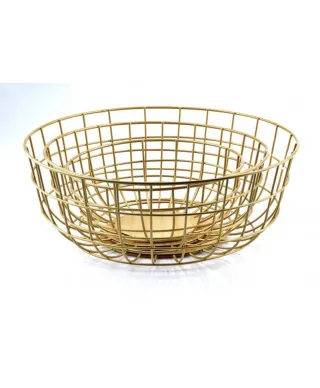 Miska dekoracyjna - Złota - Metalowa M