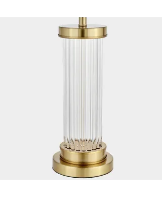 Lampka nocna - Lampa Glamour Czarno Mosiężna La Botte