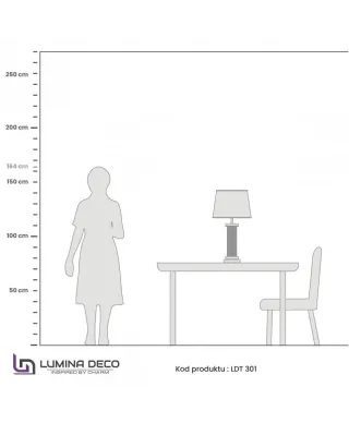 Lampka nocna - Lampa Glamour Czarno Mosiężna La Botte