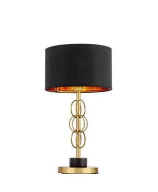 Lampka nocna - Czarna Mosiężna - Lampa Azzaria