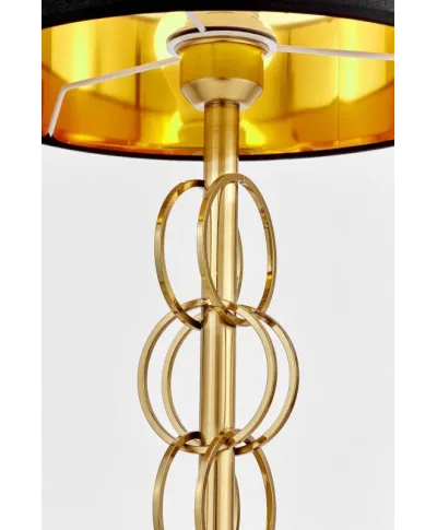 Lampka nocna - Czarna Mosiężna - Lampa Azzaria