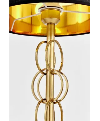 Lampka nocna - Czarna Mosiężna - Lampa Azzaria