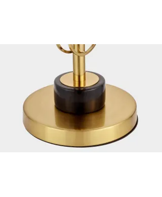 Lampka nocna - Czarna Mosiężna - Lampa Azzaria