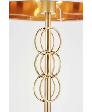 Lampka nocna - Biało mosiężna - Lampa Azzaria