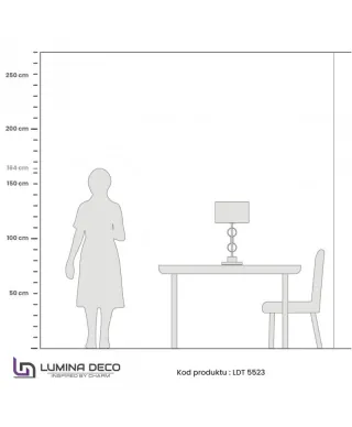 Lampka nocna - Biało mosiężna - Lampa Azzaria