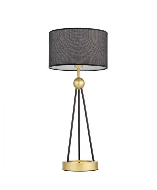 Lampka nocna - Lampa Czarno Złota - Belforte