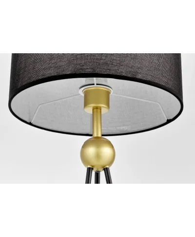 Lampka nocna - Lampa Czarno Złota - Belforte