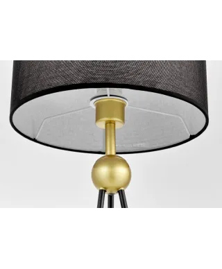 Lampka nocna - Lampa Czarno Złota - Belforte