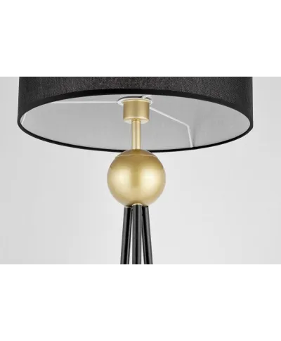 Lampa Podłogowa - Stojąca - Czarno Złota Belfore