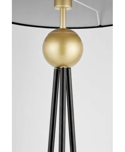 Lampa Podłogowa - Stojąca - Czarno Złota Belfore