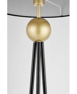 Lampa Podłogowa - Stojąca - Czarno Złota Belfore