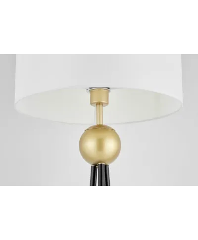 Lampa Podłogowa - Stojąca - Biało Złota Belfore