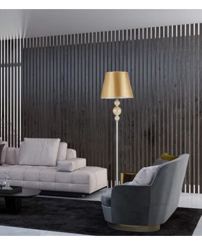 Lampa Stojąca do salonu - Złota Muraneo