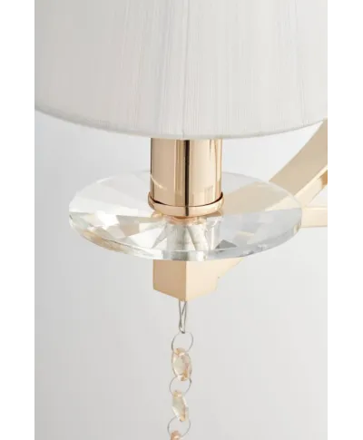 Lampa ścienna - Kryształowy Kinkiet Złoty - Venisia W2