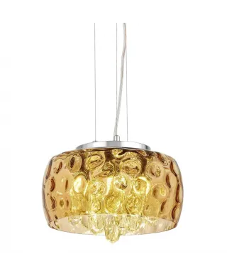 Lampa wisząca - Nowoczesna Bursztynowa - Rubina D30