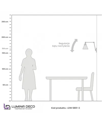 Lampa ścienna - Kinkiet Loft - Nubi Pro Grey W2