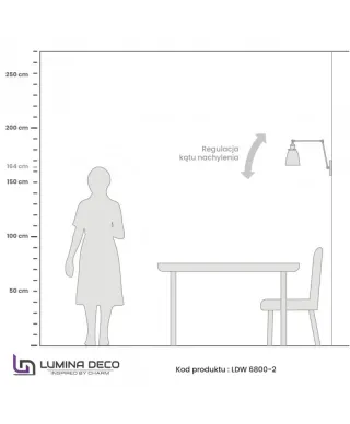 Kinkiet - Lampa ścienna Loft- Fabi Pro Grey W2