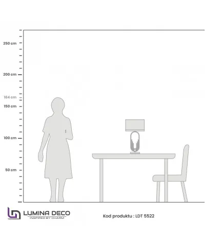 Lampka nocna - Biało mosiężna lampa glamour - Zanetti