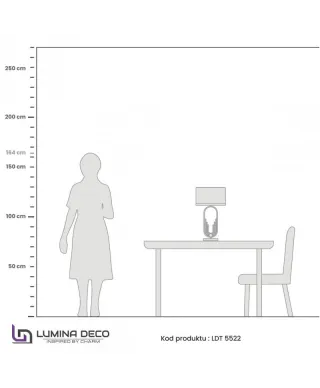 Lampka nocna - Biało mosiężna lampa glamour - Zanetti