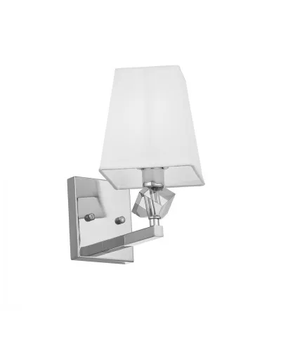 Lampa ścienna - Kinkiet Biały Chrom - Montero W1