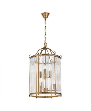 Lampa wisząca - Mosiężna Loft Boston W6