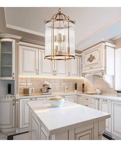 Lampa wisząca - Mosiężna Loft Boston W6