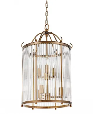 Lampa wisząca - Mosiężna Loft Boston W6